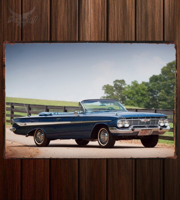 Металлическая табличка Chevrolet Impala SS 409 Convertible Металлическая табличка Chevrolet Impala SS 409 Convertible